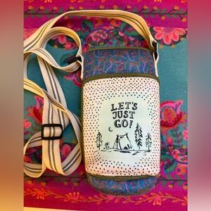 NATURAL LIFE Crossbody Water 💦 Bottle Holder with Pocket and adjustable strap